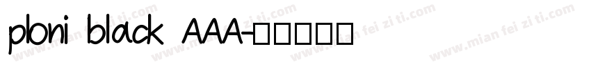 ploni black AAA字体转换